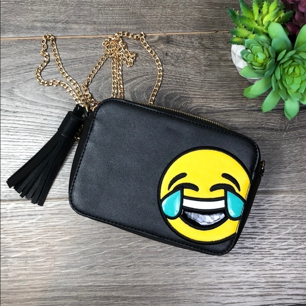 Olivia Miller Emoji LOL Faux Leather Box Bag